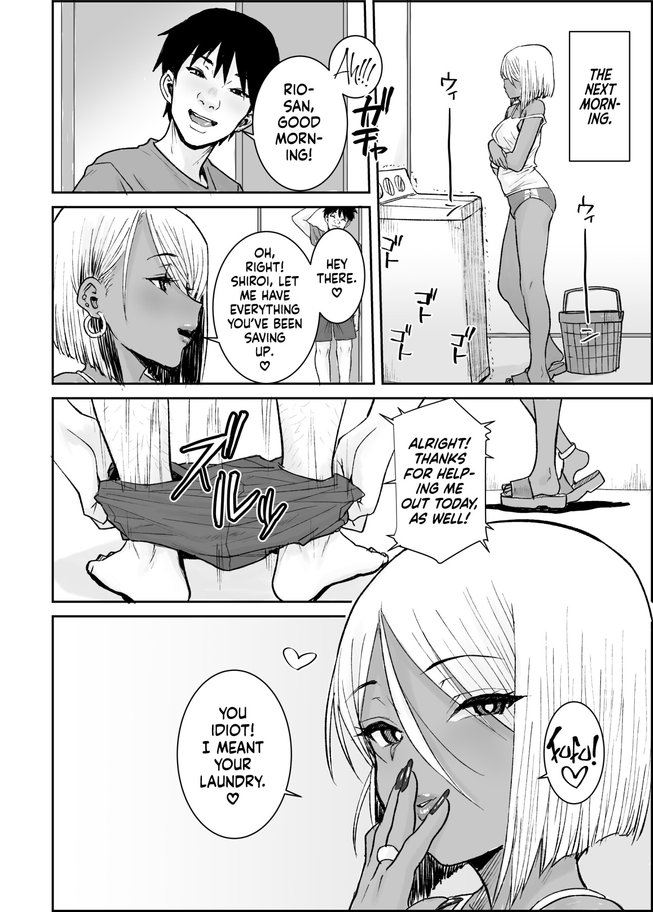 Hentai Manga Comic-I, Your Humble College Student, Busted Loads Into My 35 Y/O Dark-Skinned Gyaru Landlady While She Rode Me Cowgirl-Read-33